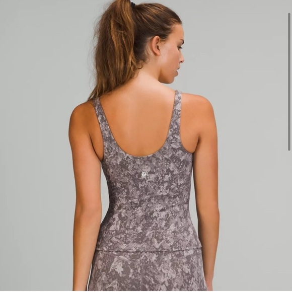 Lululemon Align Tank Top Waist Length Hideaway Camo Lunar Rock Nulu Multi Size 2 - Picture 13 of 13
